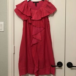 BCBG Pink Ruffle Dress